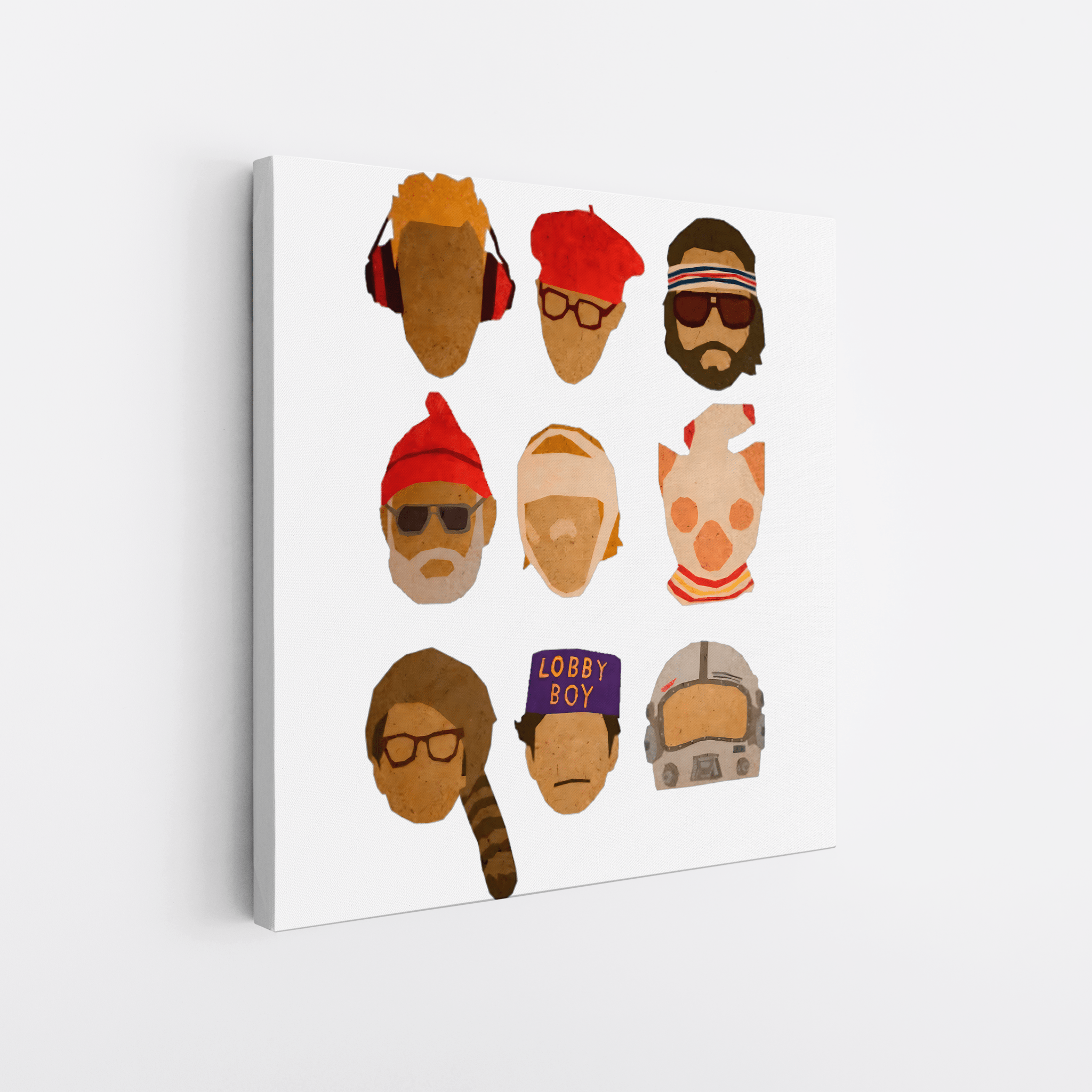 Wes Hats - Canvas Art - The Films Point