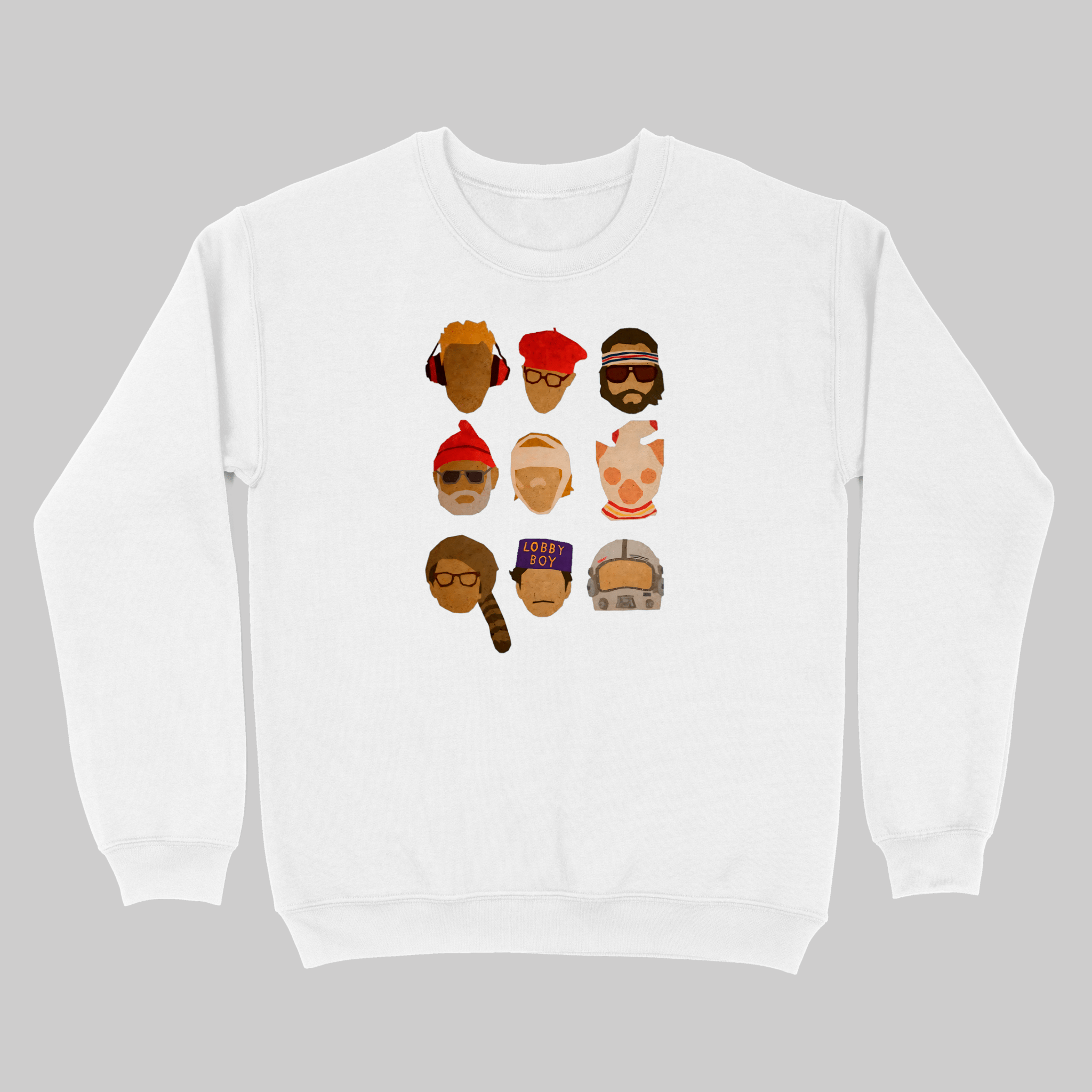 Wes Anderson Hats - Sweatshirt - The Films Point