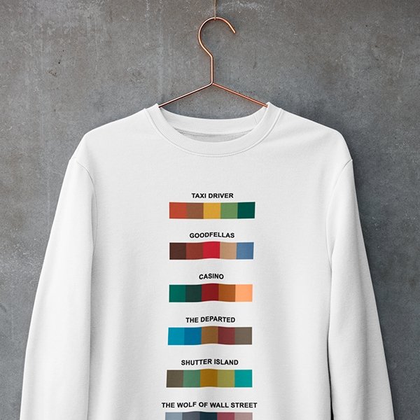 Colorful Martin Scorsese inspired Sweatshirt